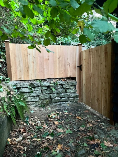 custom wood fence for backyard privacy