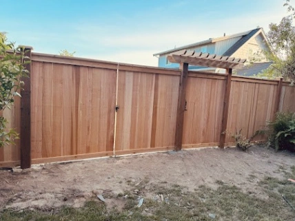 solid wood fence for outdoor privacy